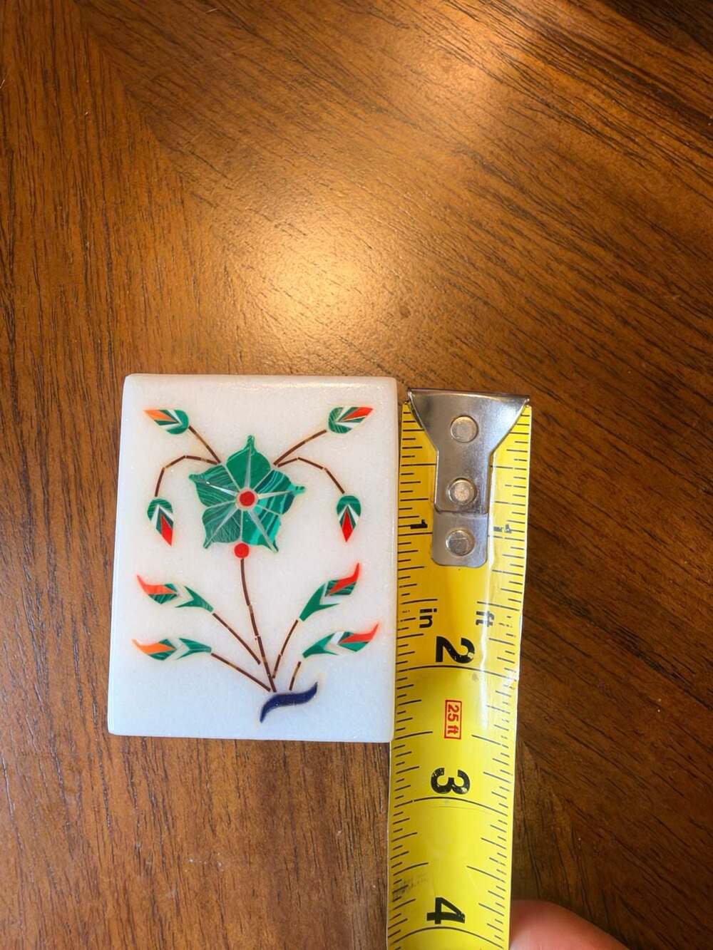 Handmade Marble Inlay Trinket Box - Picture 6 of 6